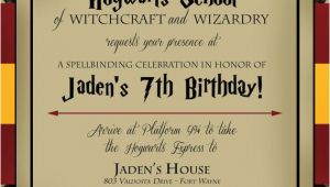 Harry Potter Birthday Invitation Cards Harry Potter Birthday Invitation by Lifeonpurpose On Etsy