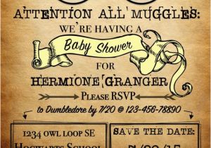 Harry Potter Birthday Invitation Cards Personalized Harry Potter theme Invitation attention All