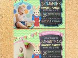 Harry the Bunny Birthday Invitations Harry the Bunny Baby First Tv Inspired Birthday by