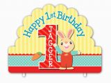 Harry the Bunny Birthday Invitations Harry the Bunny Personalized Happy 1st Birthday Cake