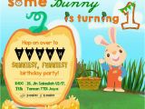 Harry the Bunny Birthday Invitations Tabahbhadrika 1st Birthday Party Invitation Harry the