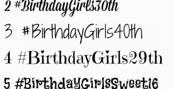 Hashtags for Birthday Girl Items Similar to Customized Hashtag Temporary Tattoos