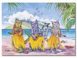 Hawaiian Birthday Card Images 4 Greeting Cards Hawaiian Happy Birthday Meow Hula Halau