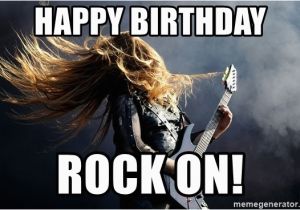 Heavy Metal Birthday Meme Happy Birthday Rock On Heavy Metal Meme Generator