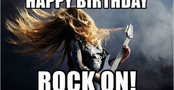 Heavy Metal Birthday Meme Happy Birthday Rock On Heavy Metal Meme Generator