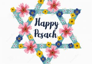 Hebrew Birthday Cards Free Pesach Passover Greeting Card with Jewish Star and Flowers