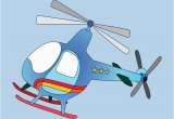 Helicopter Birthday Card Blue Helicopter Birthday Card