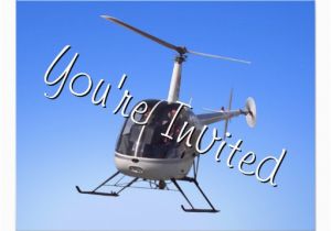 Helicopter Birthday Card Helicopter Party Invitations Helicopter Rsvp Card Zazzle