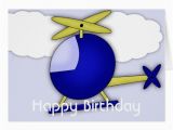 Helicopter Birthday Card Helicopter themed Happy Birthday Greeting Card Zazzle