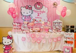 Hello Kitty 1st Birthday Decorations Hello Kitty Party Kaylee 1st Birthday Sweets Delight