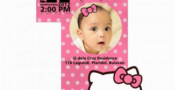 Hello Kitty 1st Birthday Invitations F1 Digital Scrapaholic Hello Kitty 1st Birthday 2 Page