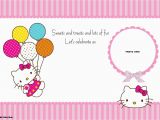 Hello Kitty 1st Birthday Invitations Free Personalized Hello Kitty Birthday Invitations Free