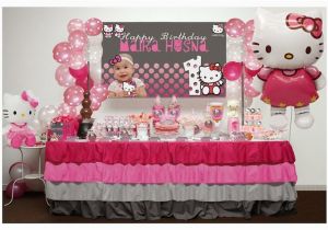 Hello Kitty Birthday Decoration Ideas Kara 39 S Party Ideas Pink and Grey Hello Kitty themed
