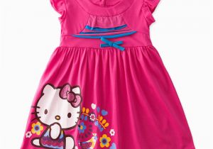 Hello Kitty Birthday Dresses for toddlers 2015 New Summer toddler Baby Girl Red Hello Kitty Dress