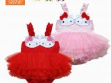 Hello Kitty Birthday Dresses for toddlers Baby Kids Bodysuit Hello Kitty One Piece Dresses Baby