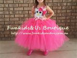 Hello Kitty Birthday Dresses Hello Kitty Inspired Tutu Dress and Headband Bow Kitty