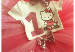 Hello Kitty Birthday Girl Dress Hello Kitty Birthday Tutu Outfit Party Dress Set 1st