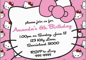 Hello Kitty Birthday Invitation Maker Birthday Invitation Maker Hello Kitty Template Resume