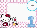 Hello Kitty Birthday Invitation Maker Free Hello Kitty 1st Birthday Invitation Template Free