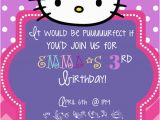 Hello Kitty Birthday Invitation Maker Hello Kitty Birthday Invitations Oxsvitation Com