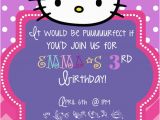 Hello Kitty Birthday Invitation Maker Hello Kitty Birthday Invitations Oxsvitation Com