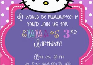 Hello Kitty Birthday Invitation Maker Hello Kitty Birthday Invitations Oxsvitation Com
