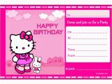 Hello Kitty Birthday Invitations Free Download Hello Kitty Birthday Invitation Card Template Free Cool