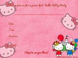 Hello Kitty Birthday Invites Free Printables Free Printable Hello Kitty Birthday Invitation Template