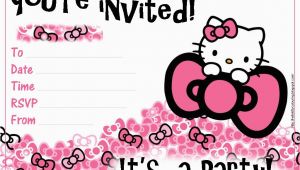 Hello Kitty Birthday Invites Free Printables Pretty Practical Mom Free Printable Hello Kitty Invitations