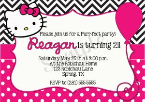 Hello Kitty Birthday Invites Hello Kitty Printable Birthday Invitations Dolanpedia