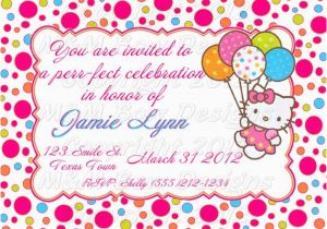 Hello Kitty First Birthday Invitations Diy Printable Hello Kitty Birthday Invitation Thank You Set