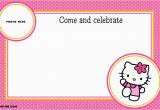 Hello Kitty First Birthday Invitations Free Personalized Hello Kitty Birthday Invitations Free