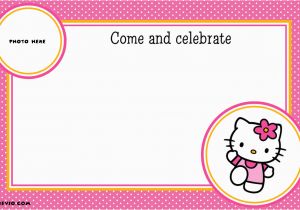 Hello Kitty First Birthday Invitations Free Personalized Hello Kitty Birthday Invitations Free