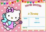 Hello Kitty First Birthday Invitations Free Personalized Hello Kitty Birthday Invitations Free