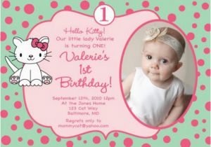 Hello Kitty First Birthday Invitations Give Your Baby A Hello Kitty theme Birthday Party Baby