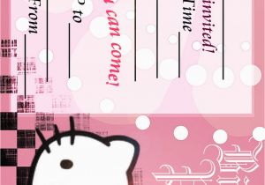 Hello Kitty First Birthday Invitations Hello Kitty Birthday Invitations Free Eysachsephoto Com