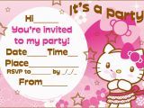 Hello Kitty First Birthday Invitations Hello Kitty Party Invitations