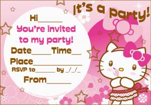 Hello Kitty First Birthday Invitations Hello Kitty Party Invitations