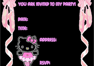Hello Kitty First Birthday Invitations Hello Kitty Pool Party Invitations