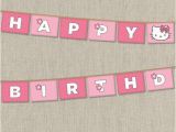 Hello Kitty Happy Birthday Banner Printable Free Hello Kitty Printable Birthday Banner Birthday Party