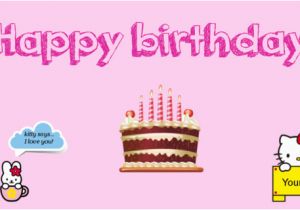 Hello Kitty Happy Birthday Banner Printable Free Hello Kitty themed Birthday Banner Banner Template Sign4x