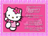 Hello Kitty Personalized Birthday Invitations Free Hello Kitty Birthday Invitations Downloadable