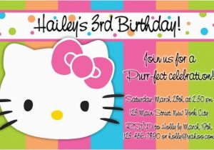 Hello Kitty Personalized Birthday Invitations Hello Kitty 1st Birthday Invitations Drevio Invitations