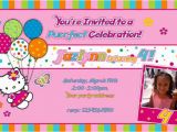 Hello Kitty Personalized Birthday Invitations Hello Kitty Photo Birthday Invitations Drevio