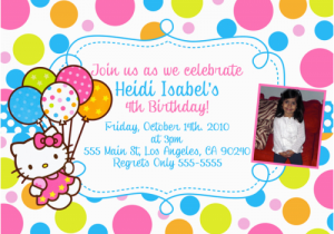 Hello Kitty Photo Birthday Invitations Free Printable Hello Kitty Birthday Party Invitations