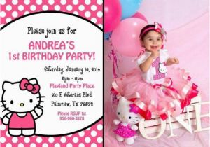 Hello Kitty Photo Birthday Invitations Hello Kitty Birthday Party Ideas Pink Lover