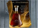 Hennessy Birthday Invitations Liquor themed Adult Birthday Invitation Liquor