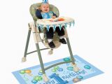 High Chair Decorations 1st Birthday Boy Boy 1st First Birthday Party Blue Baby High Chair