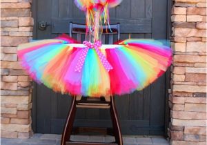 High Chair Decorations for 1st Birthday Rainbow High Chair Tutu Rainbow Tutu High Chair Decoration