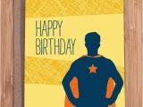 Hilarious Birthday Cards for Him Funny Birthday Card Super Guy for Him